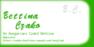 bettina czako business card